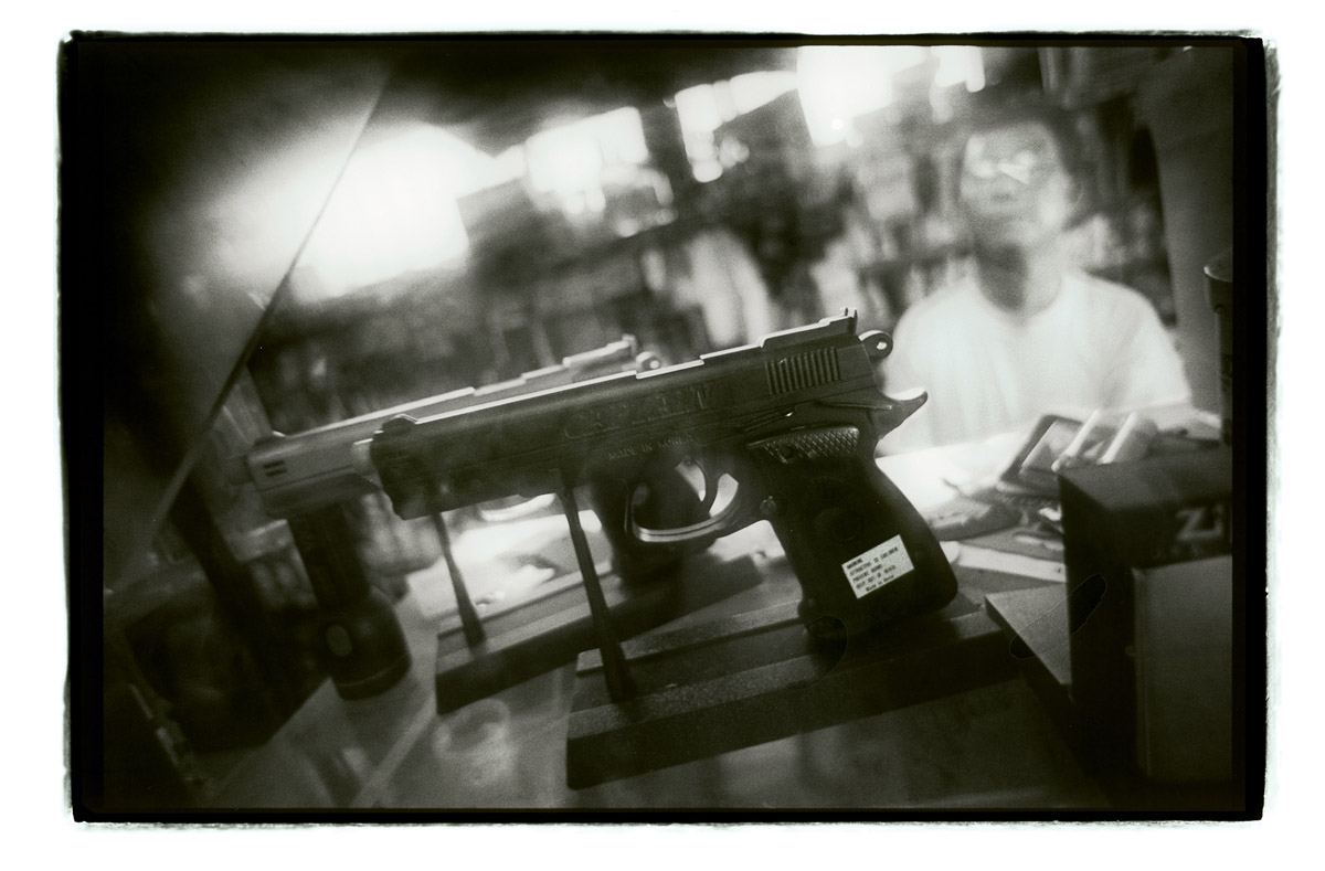 Ingenious and complex walls of three-quarter inch plexiglass shield the shopkeepers in large parts of Los Angeles