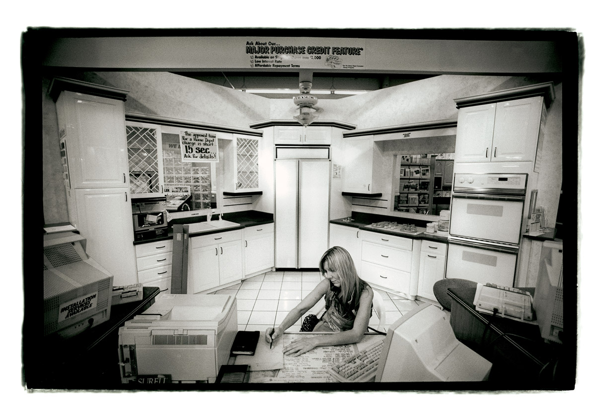 Pam X works the phone tossing out dream possibilities to a reno customer