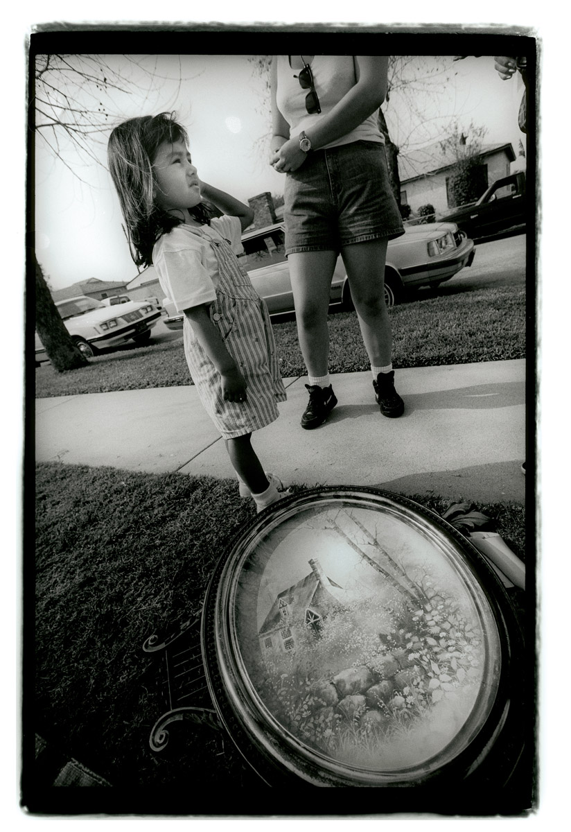 While I was shooting the small oval painting, Franca X and her husband were beginning the fight which would lead to her suicide attempt in the house visible across the street
