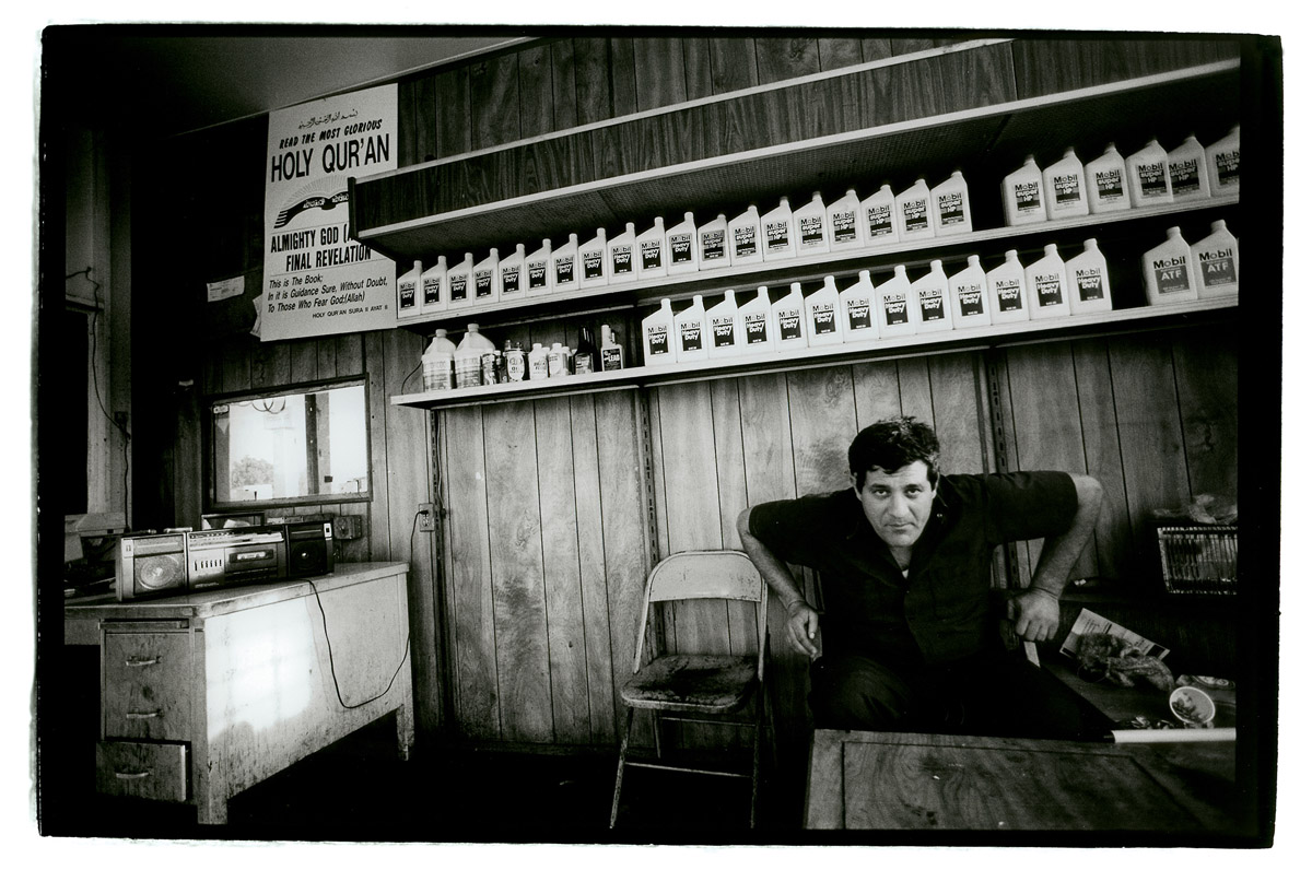 Abraham X, Mobil station auto mechanic, came to the United States from Jordan in 1973
